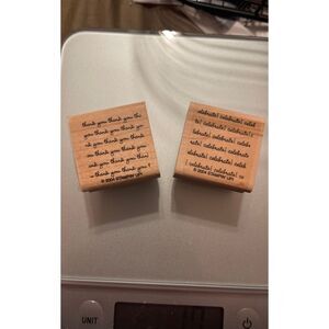 Stampin’ Up! Rubber Stamps Thank You and Celebrate Set of 2 Stamping